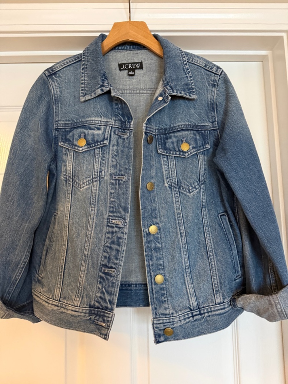 J. Crew Light Blue Denim Trucker Jacket